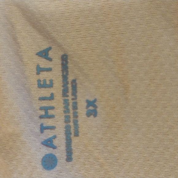 Athleta Exhale Printed Sports Bra D-DD+ Serene Island Coral Plus Size 3X - Picture 5 of 5